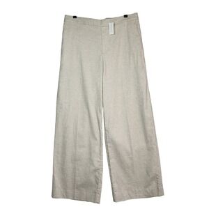 Banana Republic Women's‎ Hayden Linen Wide-Leg Pants Tan Beige Size L NWT